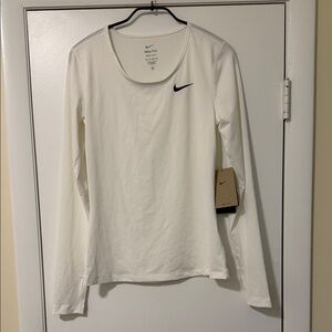 Nike Women's White Long Sleeve Tee